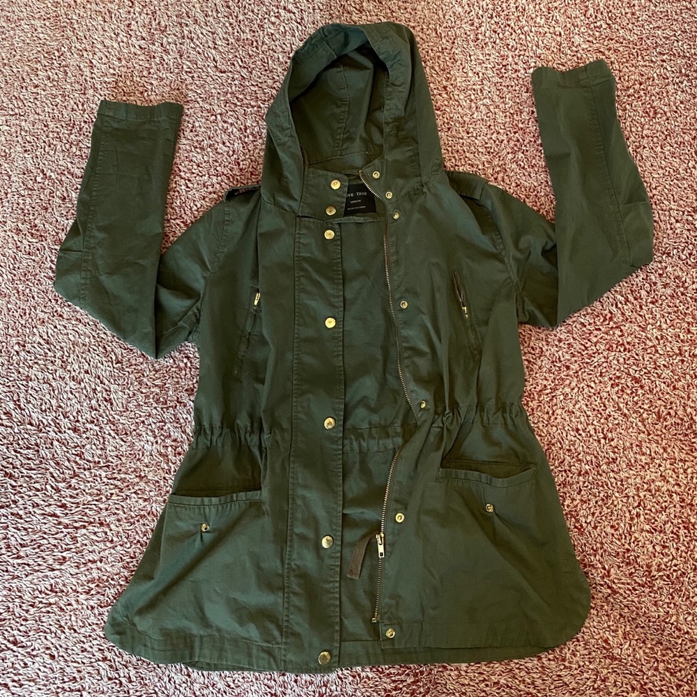 Hunter green utility jacket